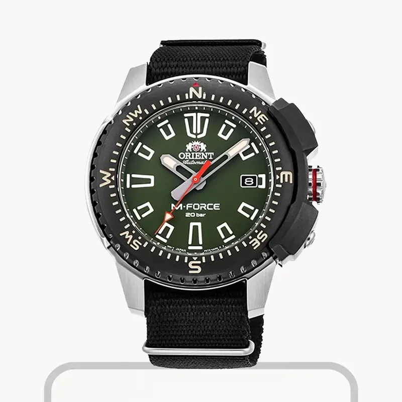 Orient M-Force Automatic Green Dial Men's Watch- RA-AC0N03E